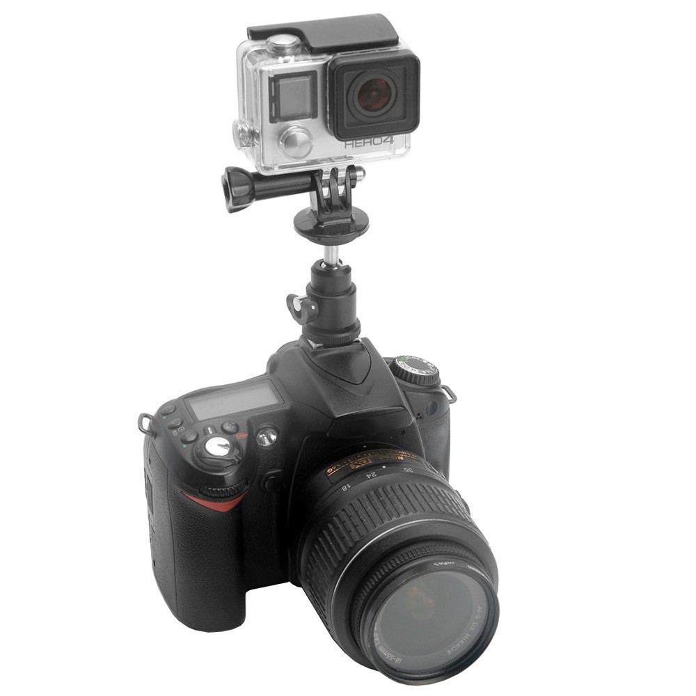 Fat Cat DSLR Ball Head Hot Shoe Adapter Mount for GoPro