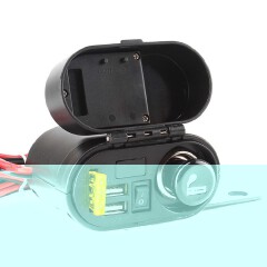 RH-H0105 Motorcycle Waterproof Car Charger Socket