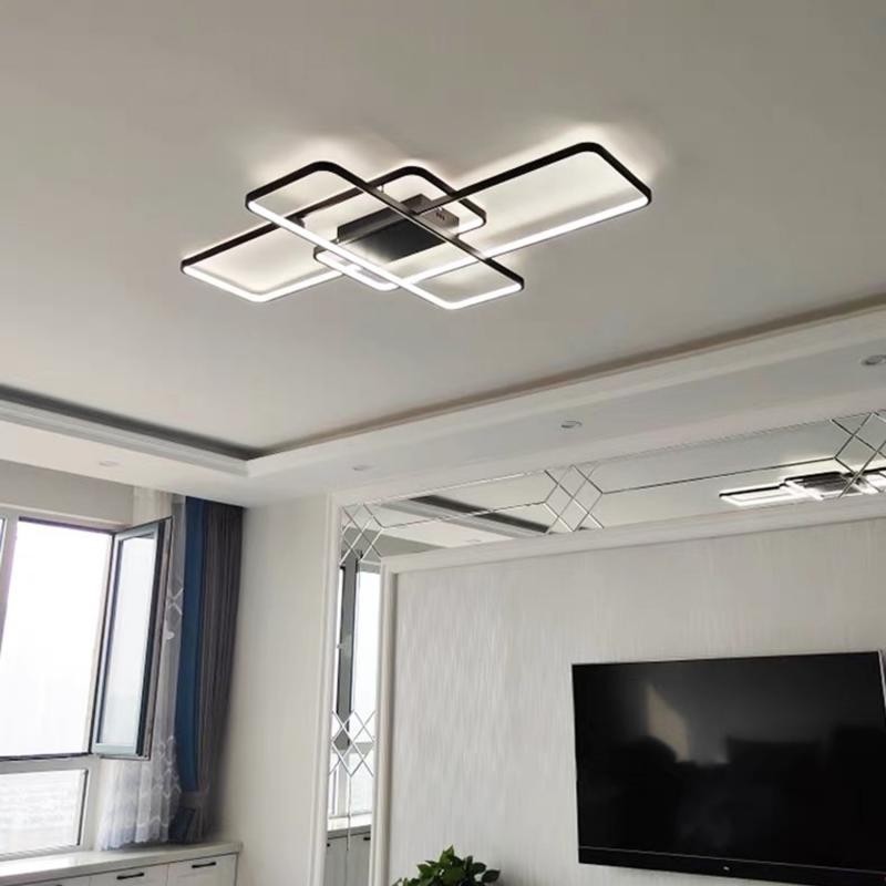 Simple Rounded Corner Ceiling Lamp European Standard 220-240V for Living Room