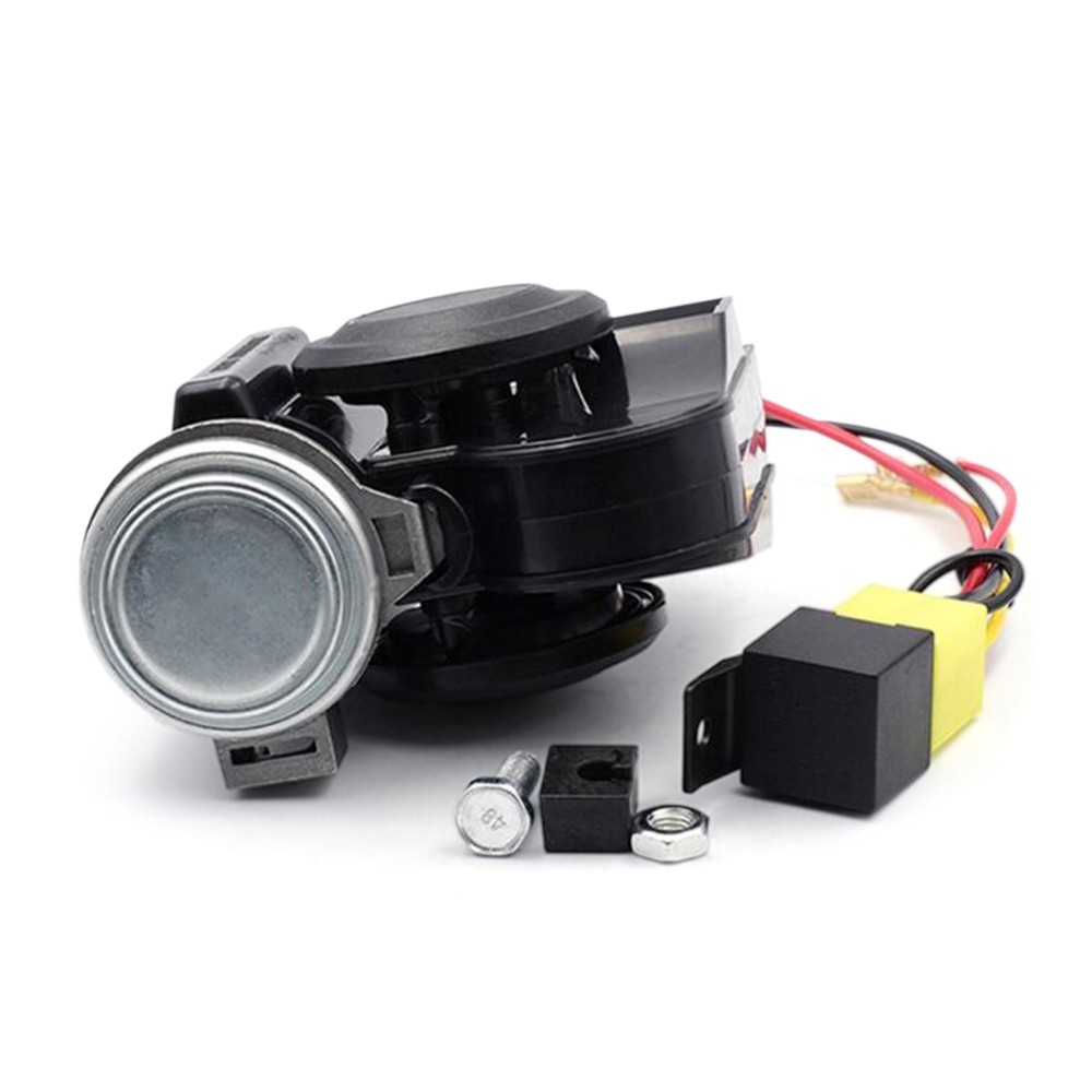 Motorcycle Electric Air Horn 125dB Powerful Sound Suitable for All 12V Vehicles