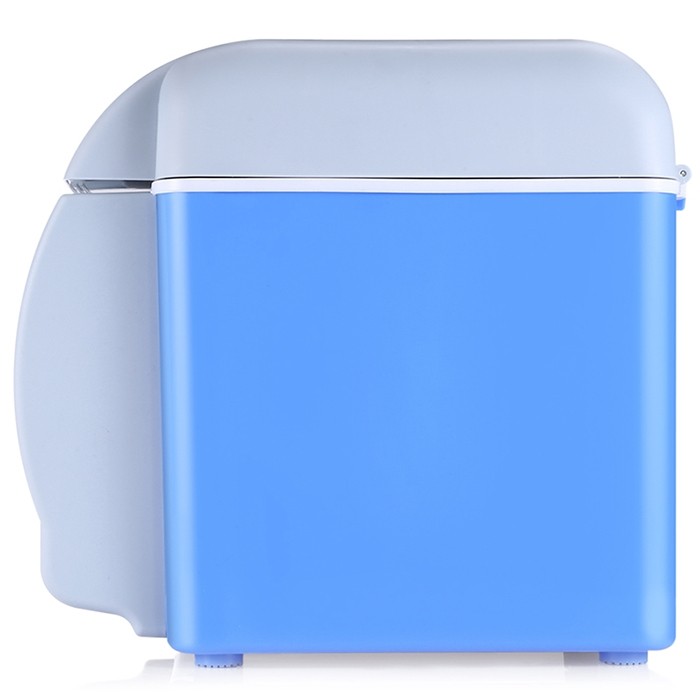 Great Cooling System / Lightweight Design / Auto Magnetic Lock Portable Car Hot / Cold Refrigerator with Three Holes 7.5L