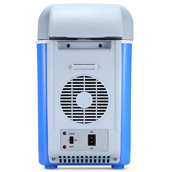Great Cooling System / Lightweight Design / Auto Magnetic Lock Portable Car Hot / Cold Refrigerator with Three Holes 7.5L