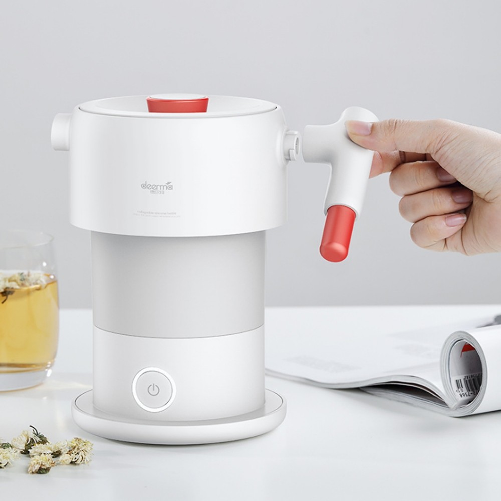 deerma DH202 Folding Portable Electric Kettle Travel Mini Automatic Power-off Home