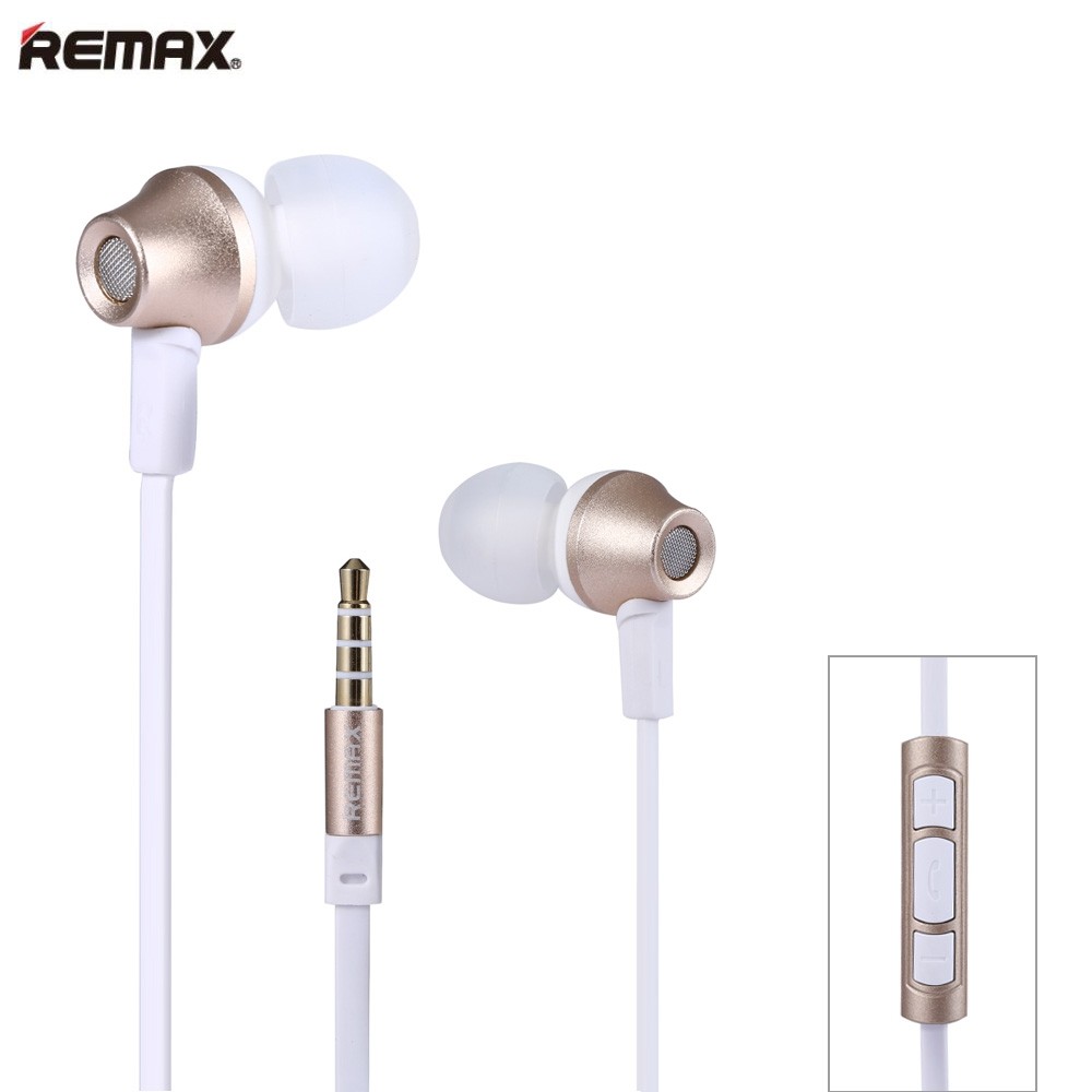 REMAX RM 610D 3.5mm Plug Headphone In-Line Control Stereo Earphone