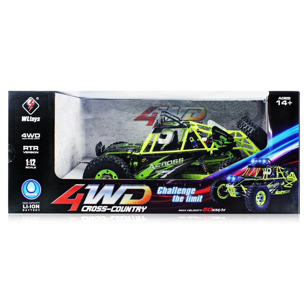 WLtoys No. 12428 1:12 2.4GHz High Speed 4WD Climbing RC Car RTR with LED Light