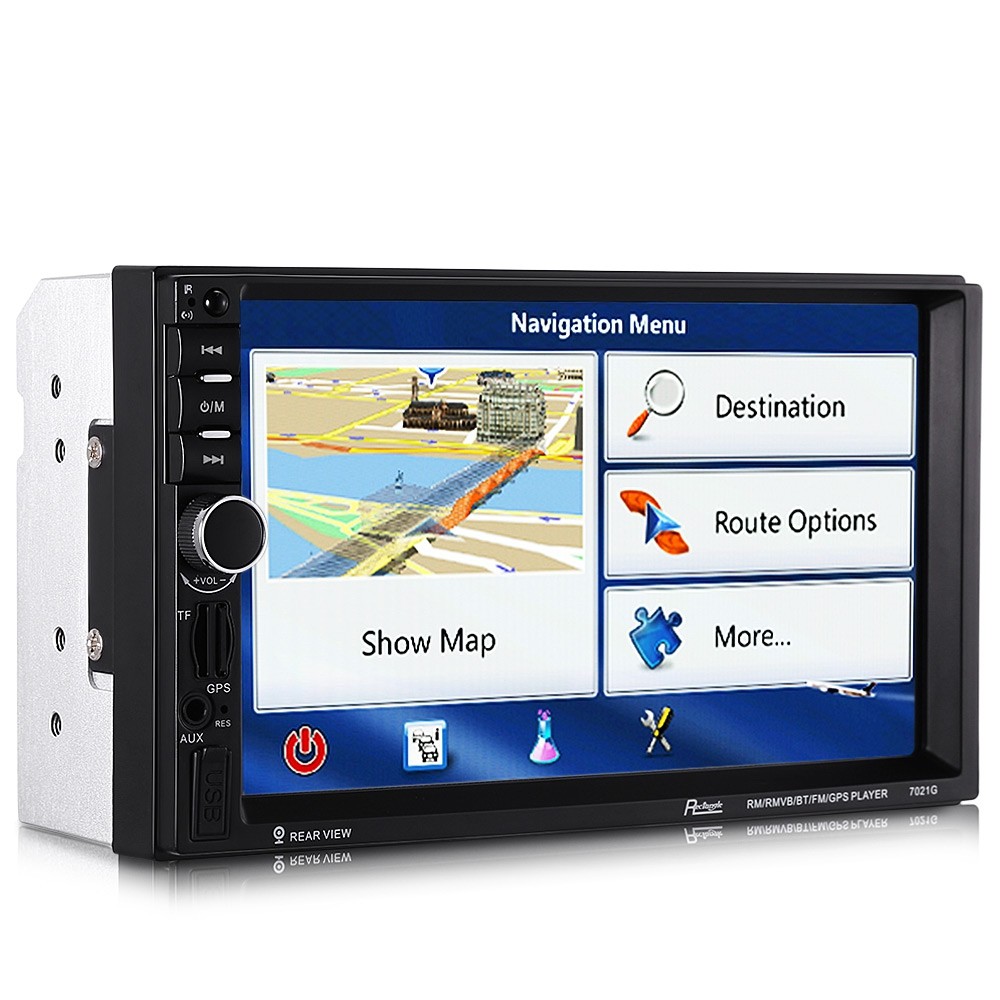 Rectangle 7021G 7 inch Bluetooth FM Radio GPS Car MP5 Player with 720P Camera European Map