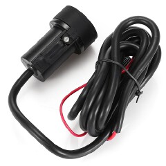 Cylinder Motorcycle Scooter Double USB Charger with LED Indicator / Waterproof Cover