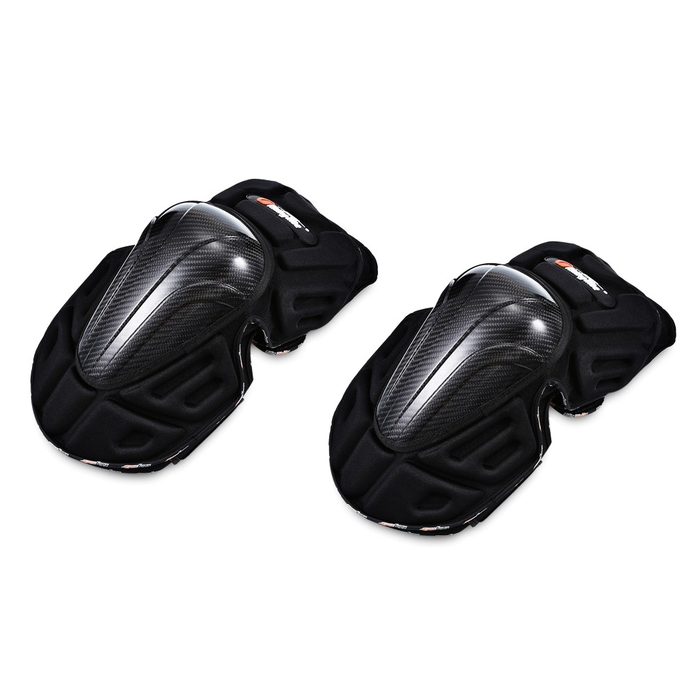 Riding Tribe HX - P18 Pair of Motorcycle Knee Pads Waterproof Windproof Carbon Fiber Material