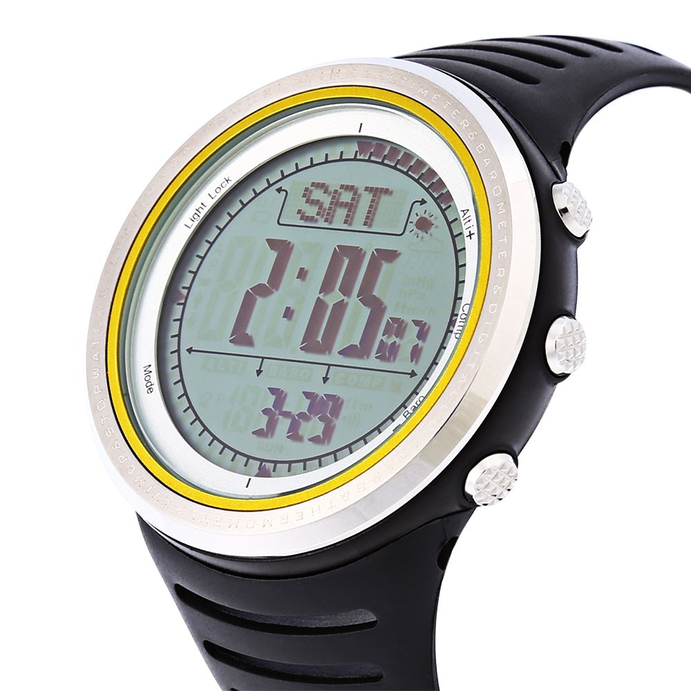 SUNROAD FR802A Male Digital Sports Watch Altimeter Barometer Compass 5ATM Wristwatch