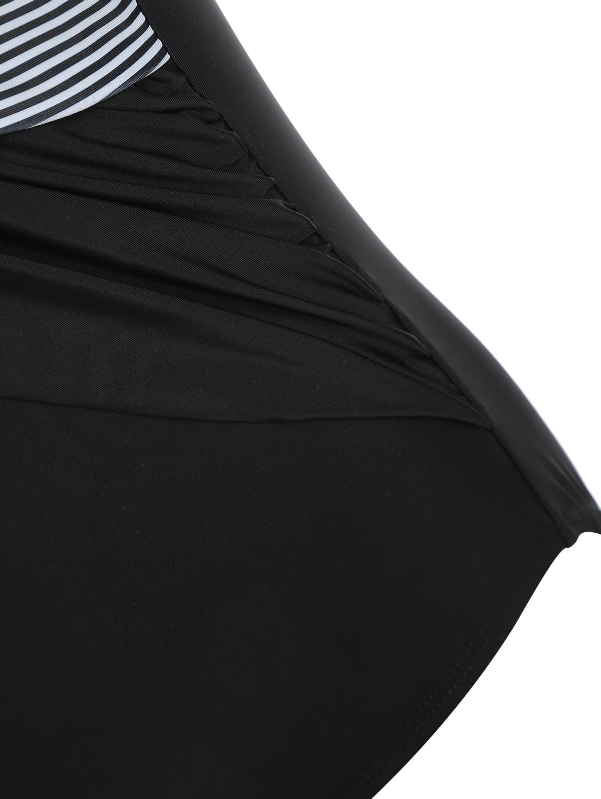 Twisted Striped One-piece Swimsuit