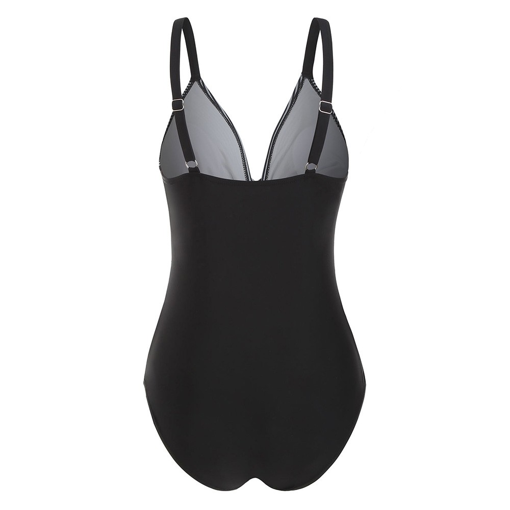 Twisted Striped One-piece Swimsuit