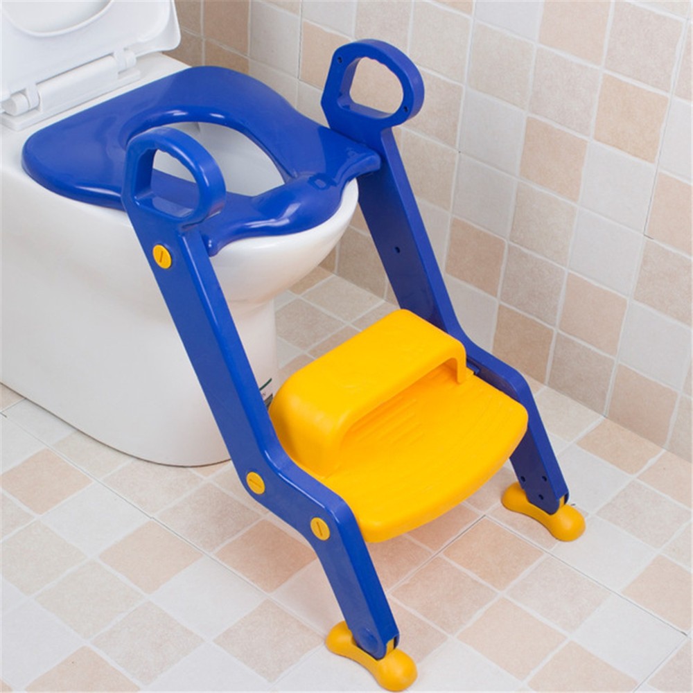 Children Potty Baby Seat With Adjustable Ladder Infant Toilet Training Folding