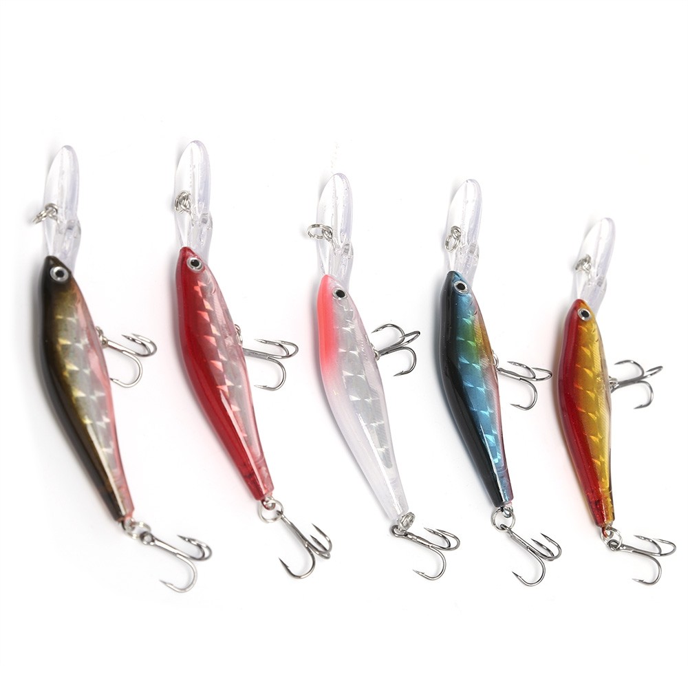 5pcs Lifelike Fish Shape Fishing Lure for Outdoor Activity