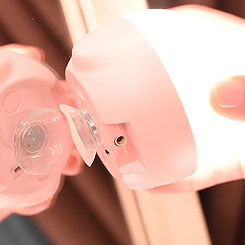 Wireless USB Rechargeable LED Mirror Light Free Puncturing Touch Control Bedside Lamp