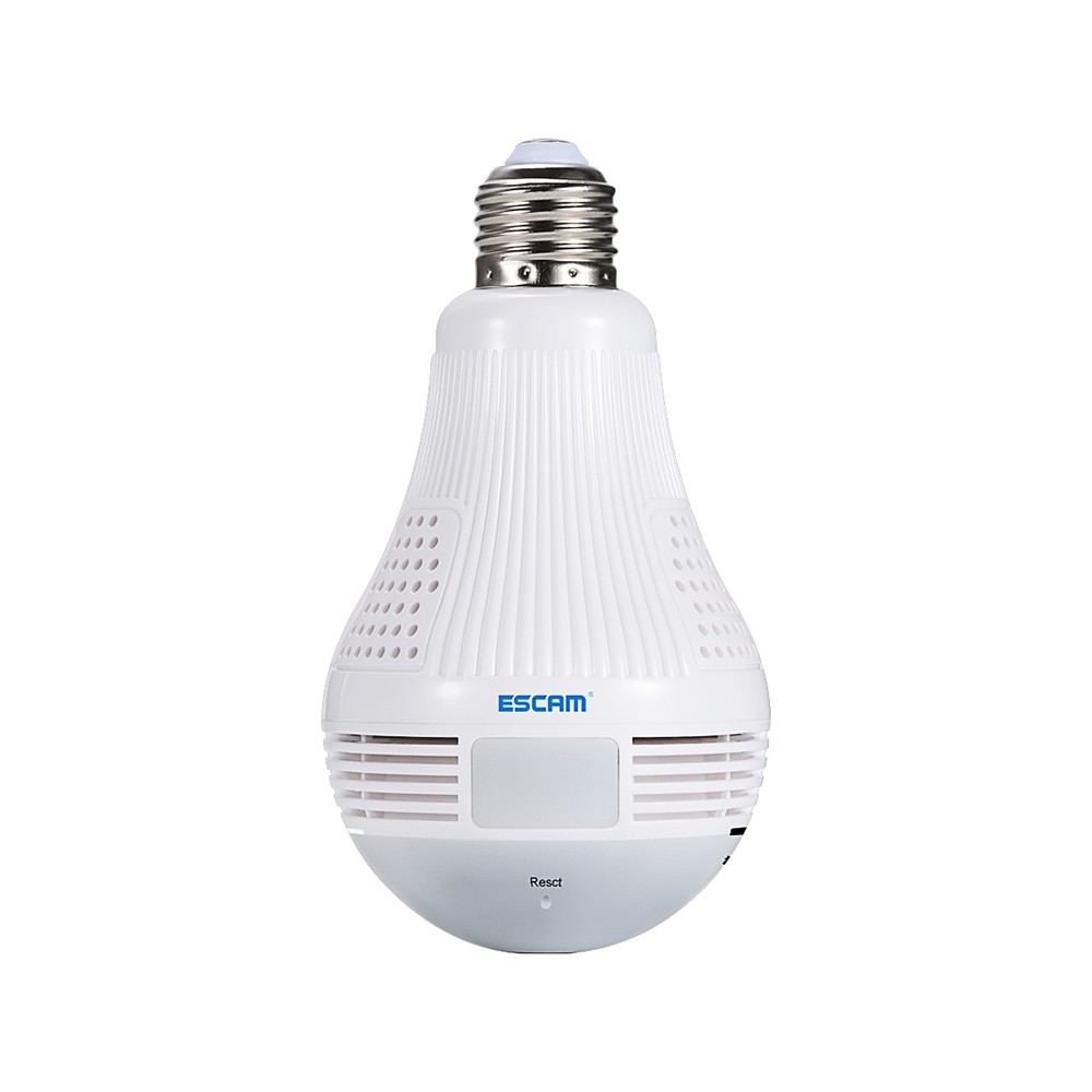 ESCAM QP136 960P WiFi IP Bulb Camera 360 Degree Panoramic H.264 Infrared Indoor Remote Control Motion Detection