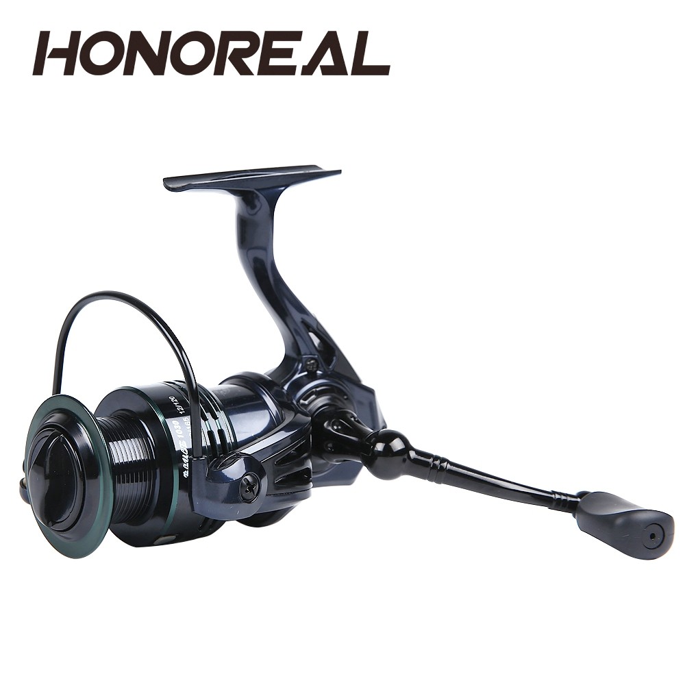 HONOREAL 3000 Aluminum Spool 9+1 BB CNC Handle Spinning Fishing Reel with Free Spare Graphite Spool