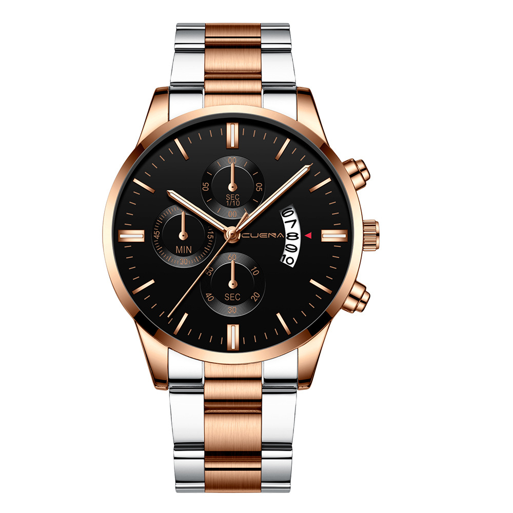 Men Watch Date Stainless Steel Male Watches Quartz WristWatch Wrist Waterproof Watch Valentines Gift Fashion Luxury Mens Watches With Date