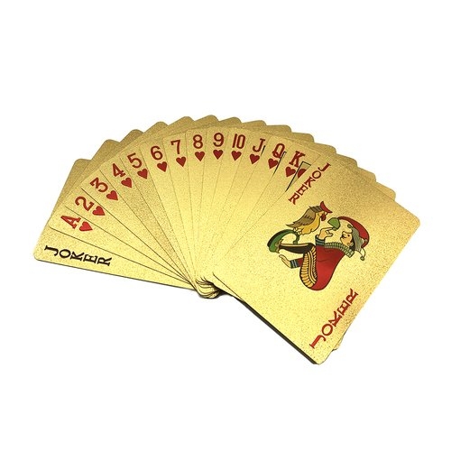 Fashion Luxury Gold/Black  Foil Poker Playing Cards Deck Carta de Baralho With Box
