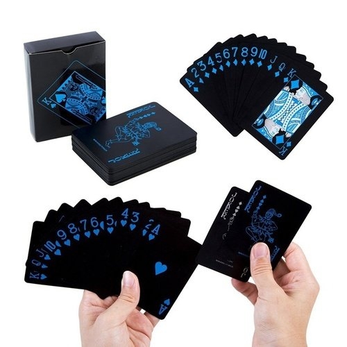 Fashion Luxury Gold/Black  Foil Poker Playing Cards Deck Carta de Baralho With Box