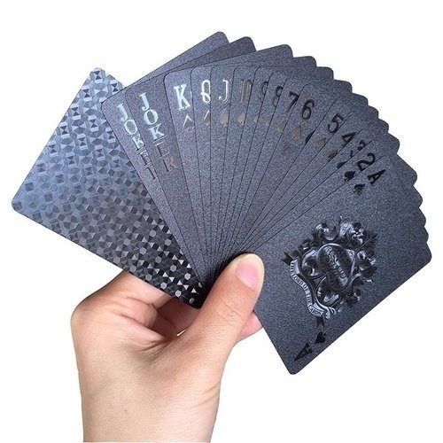 Fashion Luxury Gold/Black  Foil Poker Playing Cards Deck Carta de Baralho With Box