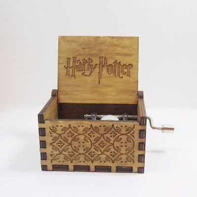 Mini Music Box Harry Potter Engraved Wooden Music Box