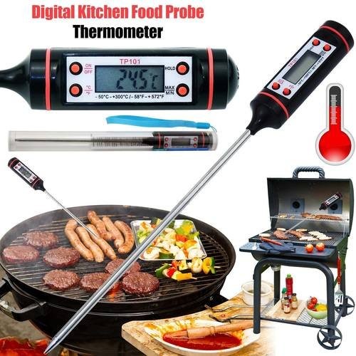 Kitchen Cooking Food Meat Probe Digital BBQ Thermometer, Gas Oven Thermometer Tools Christmas Gift