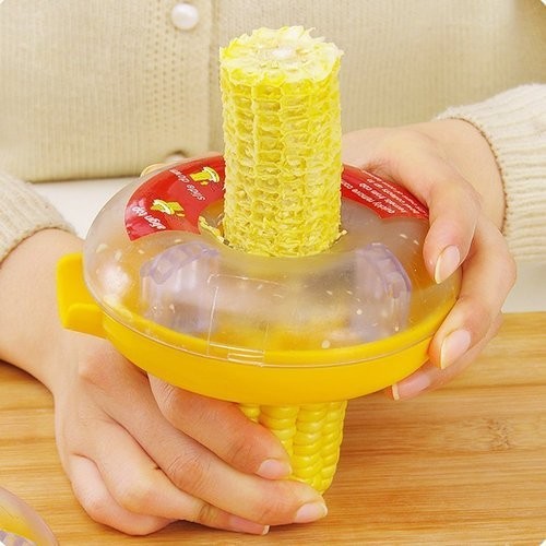 Creativity Kitchen Tool Round Shape Corn Peelers Corn Grain Separator Corn Stripping (Round)