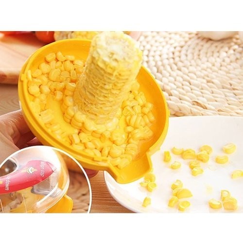 Creativity Kitchen Tool Round Shape Corn Peelers Corn Grain Separator Corn Stripping (Round)