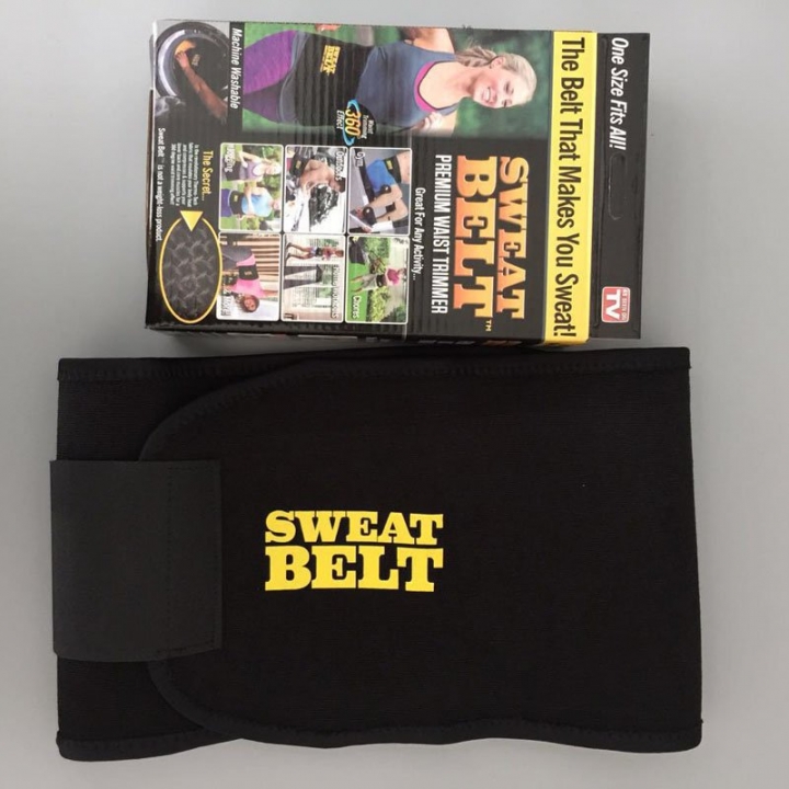 Fashion Sweat Belt Waist Trimmer Weight Loss Fat Burner Tummy Stomach Sweatband