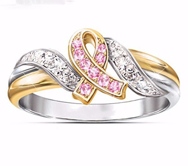 Popular 18K White Gold Plated Bow Crystal Ring for Women Ring