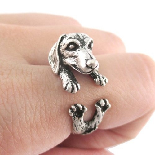 Cute Dog Lover Dachshund Dog Puppy Ring