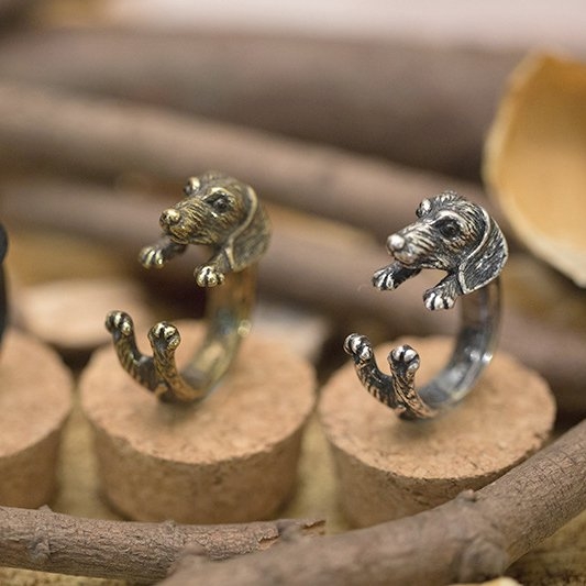 Cute Dog Lover Dachshund Dog Puppy Ring