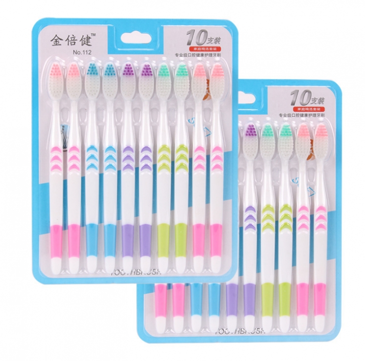 New 20pcs/set Adults Bamboo Charcoal Toothbrush Home pack Super Soft Hair Toothbrush