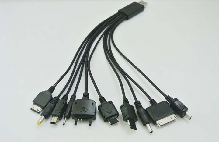 10 in 1 Universal USB Cables for Phone Multi Charger Line Black