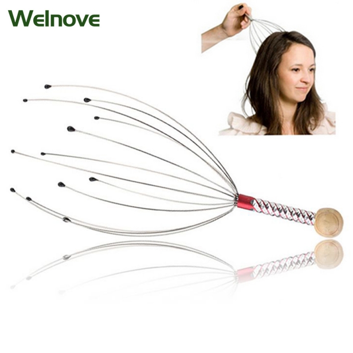 3pcs Anti-stress Scores Of Pains Octopus Head Head Skin Care Neck Relief Stress Relaxing Claw