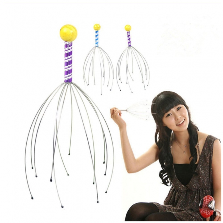 3pcs Anti-stress Scores Of Pains Octopus Head Head Skin Care Neck Relief Stress Relaxing Claw
