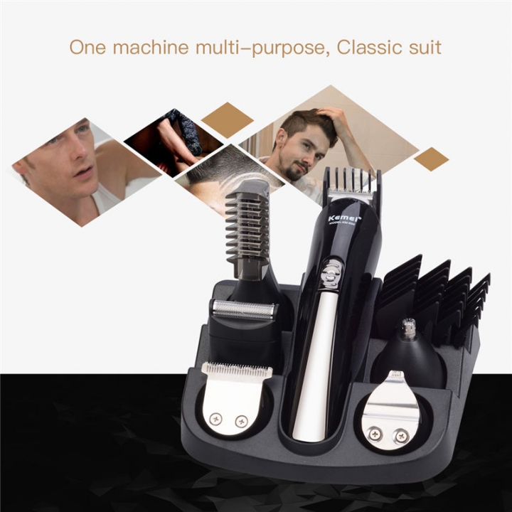 6 In 1 Rechargeable Hair Trimmer Hair Clipper Shaver Sets Electric Shaver  Razor Beard Trimmer