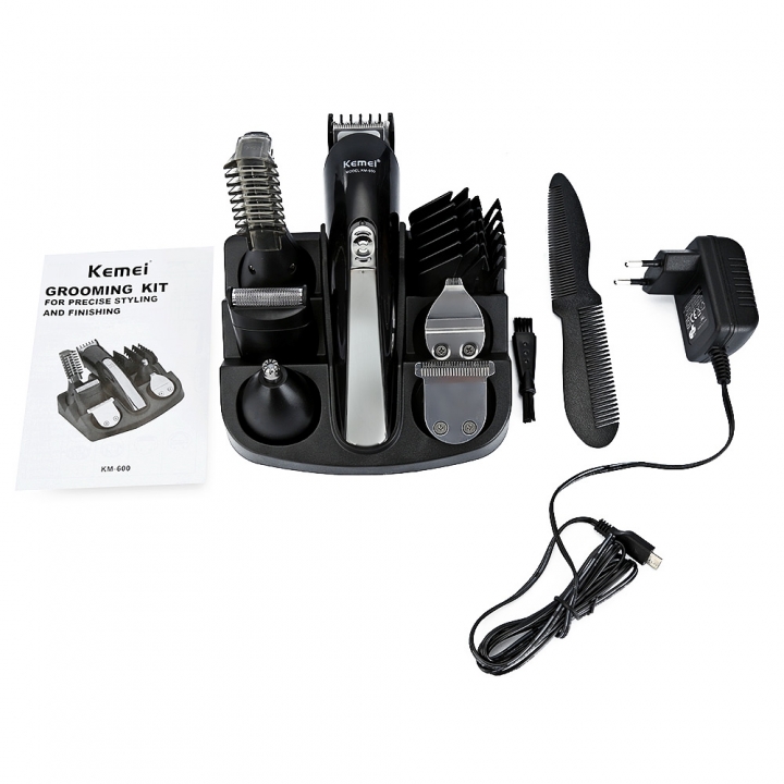 6 In 1 Rechargeable Hair Trimmer Hair Clipper Shaver Sets Electric Shaver  Razor Beard Trimmer