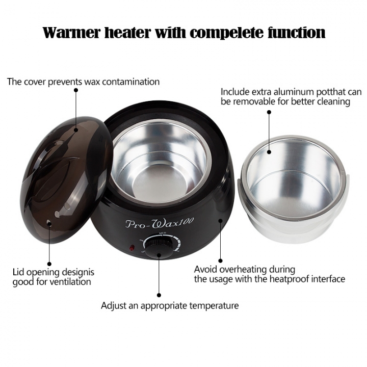 Professional Warmer Wax Heater Epilator 500ml Mini SPA Hand Feet Paraffin Wax machine