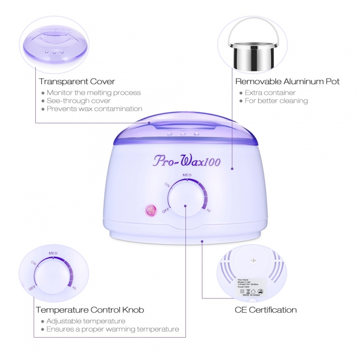 Professional Warmer Wax Heater Epilator 500ml Mini SPA Hand Feet Paraffin Wax machine