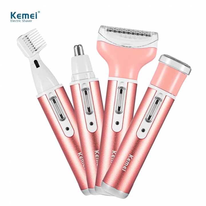 4 in 1 Women Epilator Electric Female Rechargeable Bikini Trimmer Body Portable Set