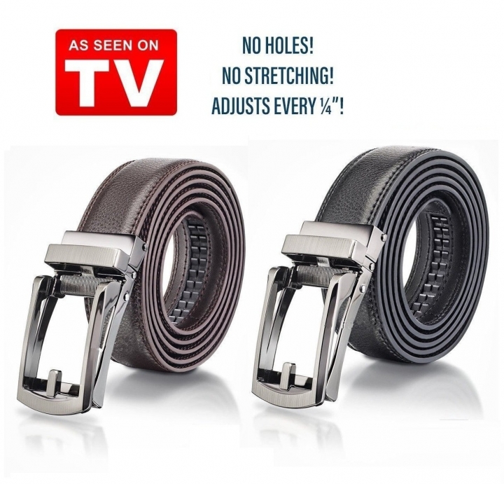 Hot Bids Leather With Steel Brown And Black For Men As Seen As On TV