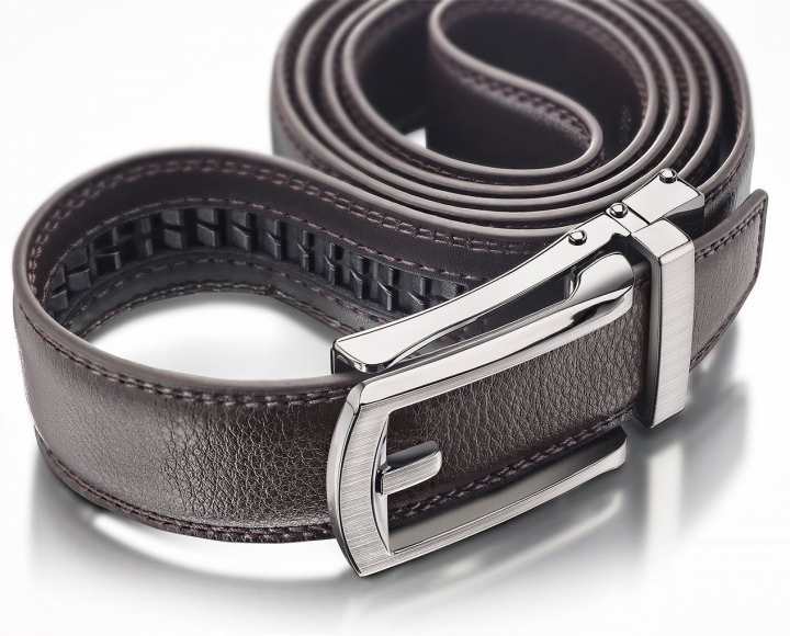 Hot Bids Leather With Steel Brown And Black For Men As Seen As On TV