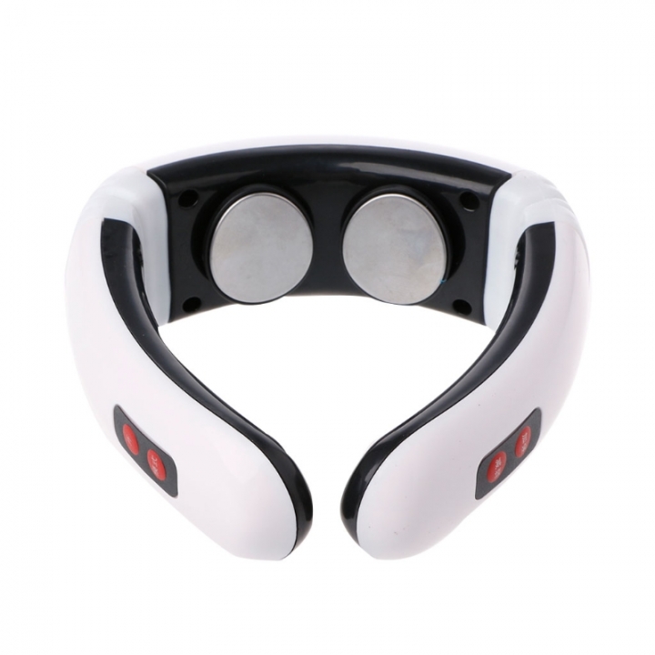 Electric Pulse Back and Neck Massager Far Infrared Heating Pain Relief Tool Health Care Relaxation