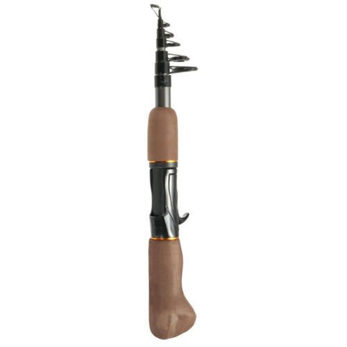 Portable Carbon Fiber Telescope Fishing Rod Sea Rock Travel Spinning Pole New