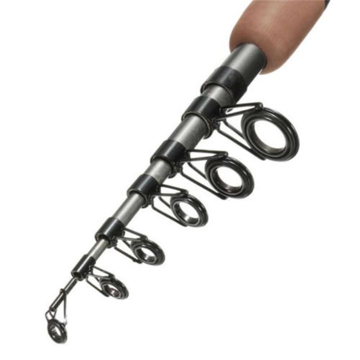 Portable Carbon Fiber Telescope Fishing Rod Sea Rock Travel Spinning Pole New