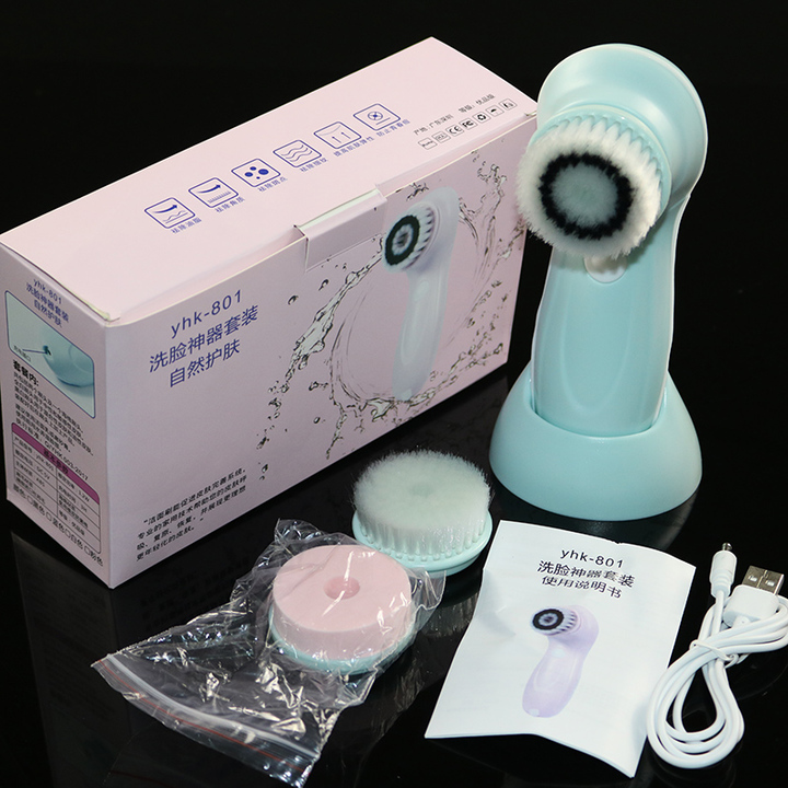 Cleaning Face Cleaner Vibrate Waterproof Blackhead Removal Facial Brush Soft Cleaners Massager
