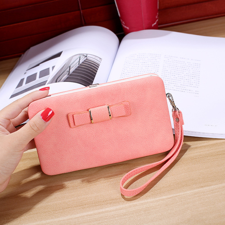 Female Famous Brand Card Holders Cellphone Pocket PU Leather Clutch Wallet Gift