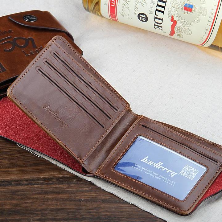 Vintage Leather Men Wallets Hollow Out Male Purse Clutch Hasp Male Money Bag Slim Wallet Coin Pocket