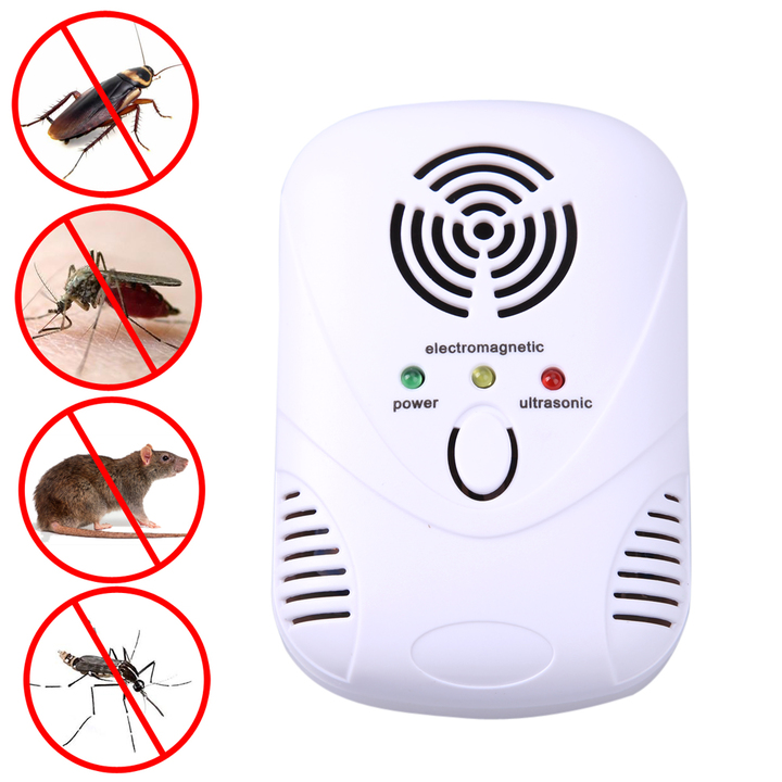 Electronic Ultrasonic  Killer Mouse Cockroach Trap Mosquito Repeller Insect Rats Spiders Control